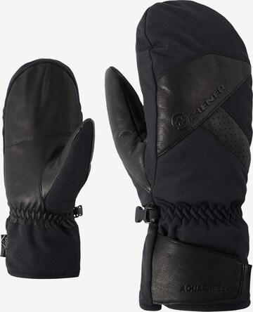 Gants de sport 'Gettero' ZIENER en noir : devant