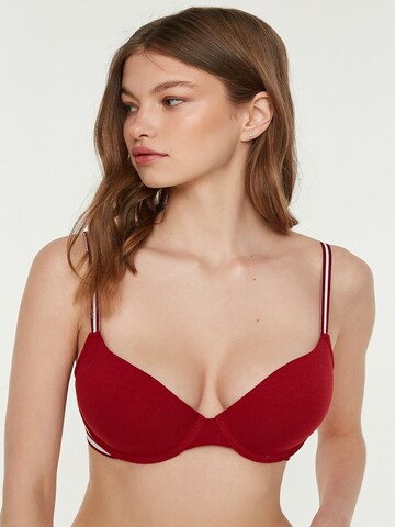 C&City Push-up Bra in Red: front