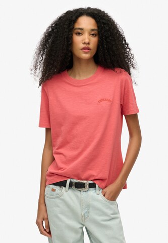 T-shirt Superdry en rouge : devant