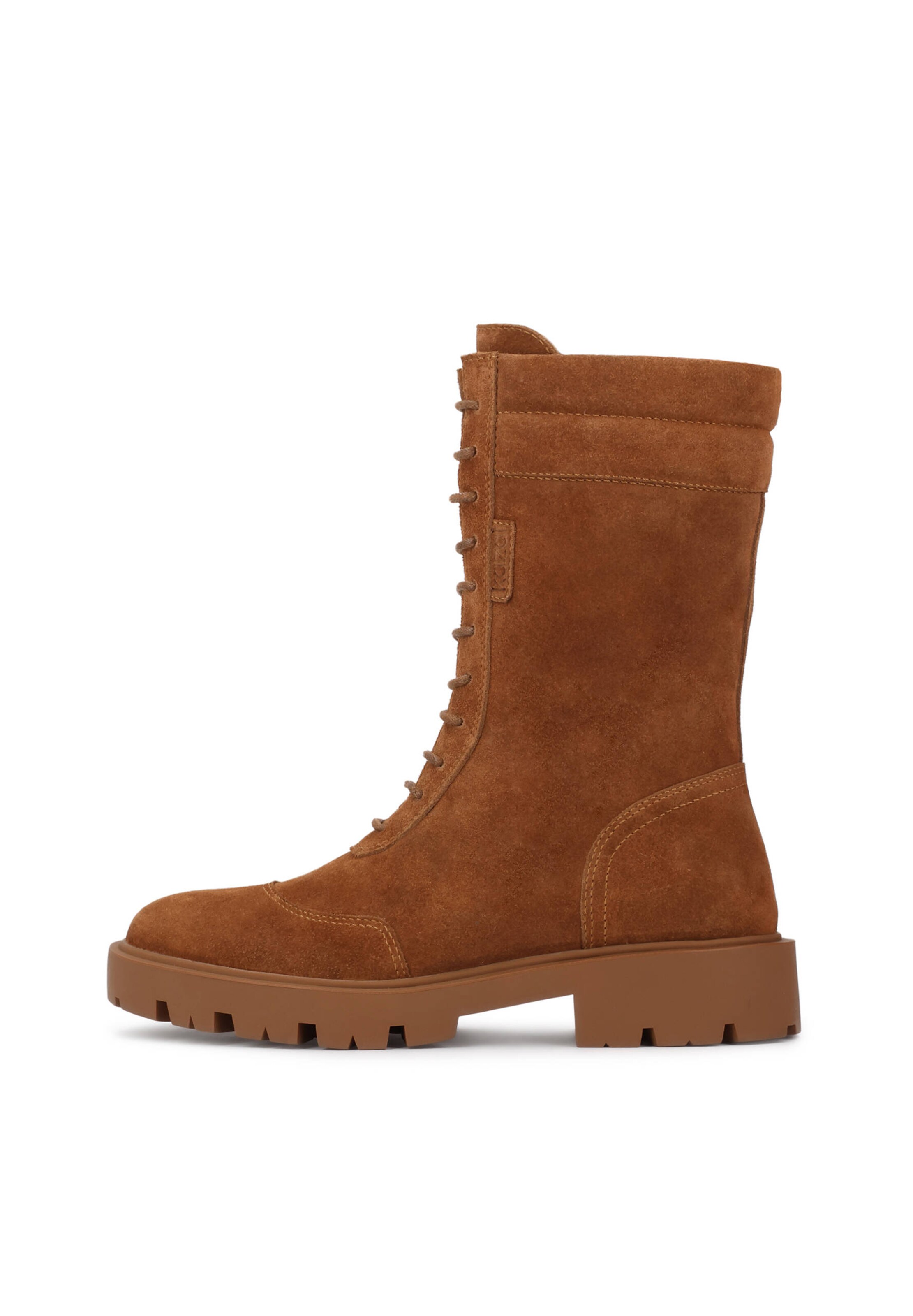 Bottes à lacets Kazar en marron : devant