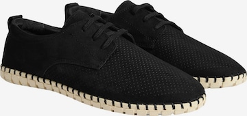 Desa Slip On 'Beleg' in Schwarz: Vorderseite