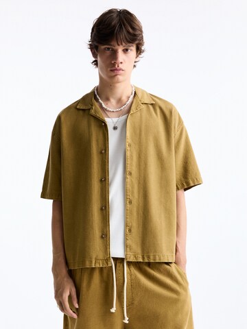Fit confort Chemise Pull&Bear en vert : devant