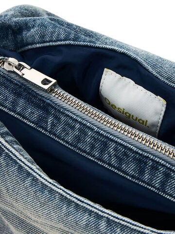 zils Desigual Rokassomiņa 'Half Logo Denim'