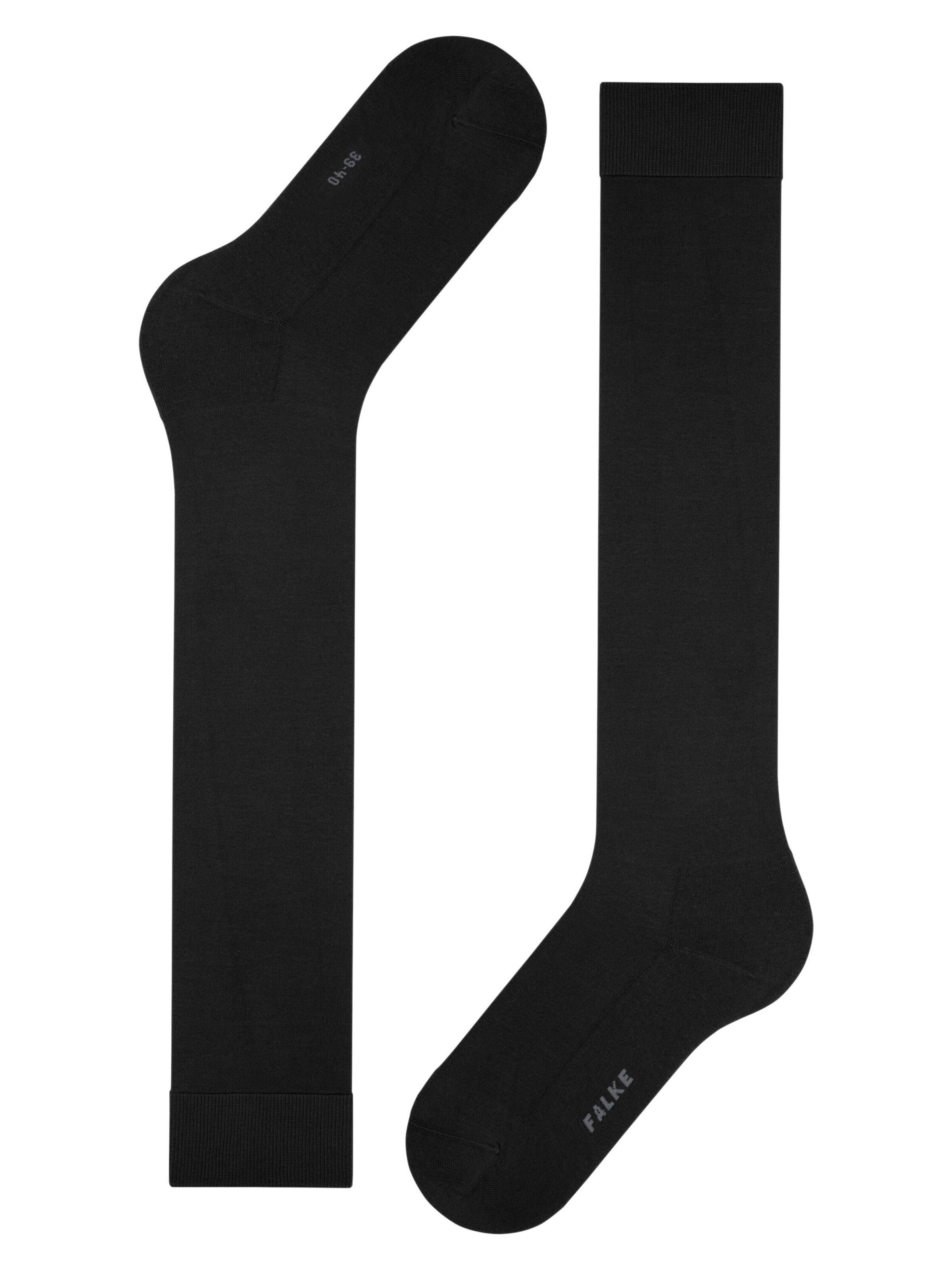 FALKE Knee High Socks 'ClimaWool' in Black