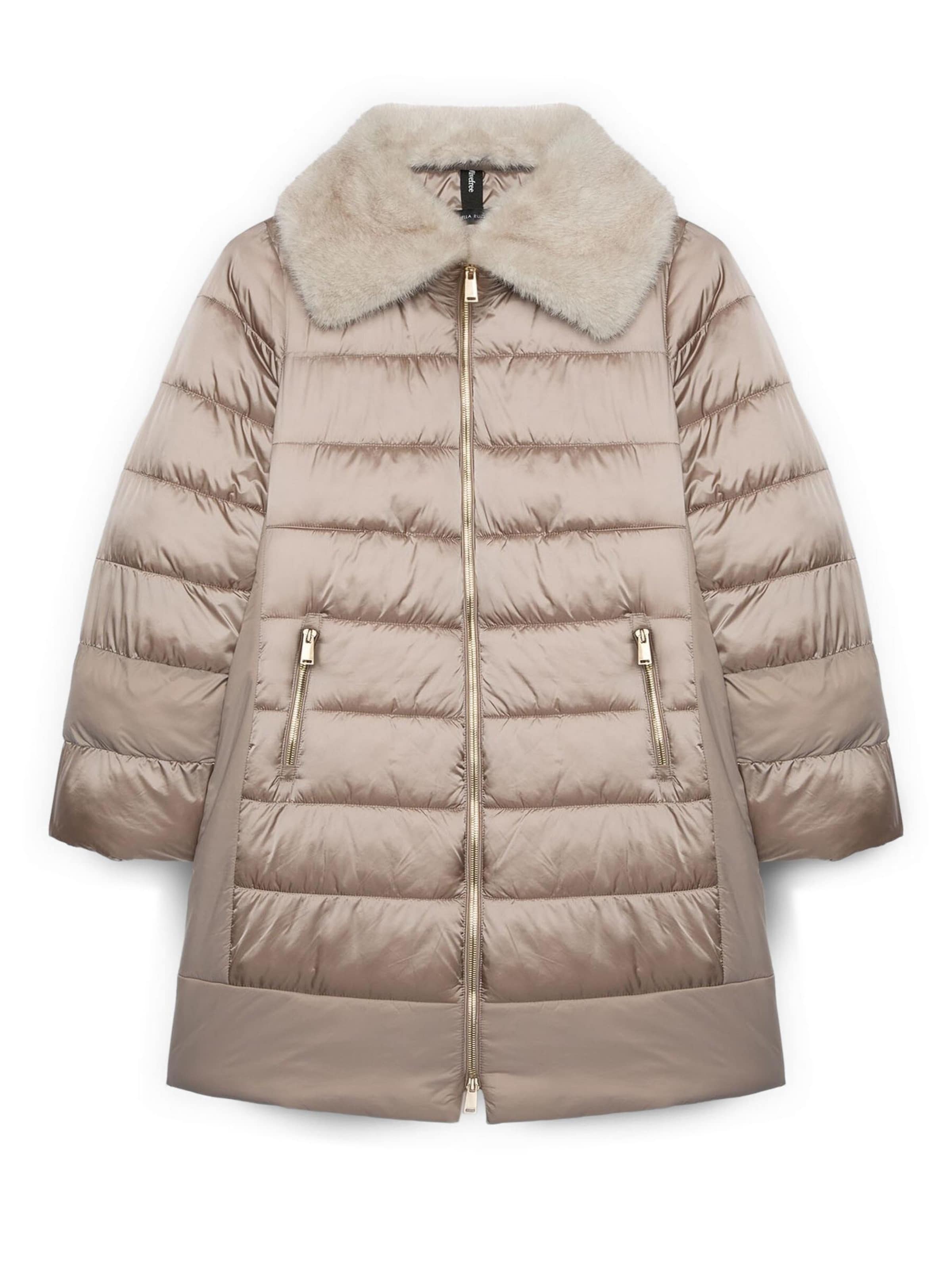 Fiorella Rubino Winterjas in Beige: voorkant
