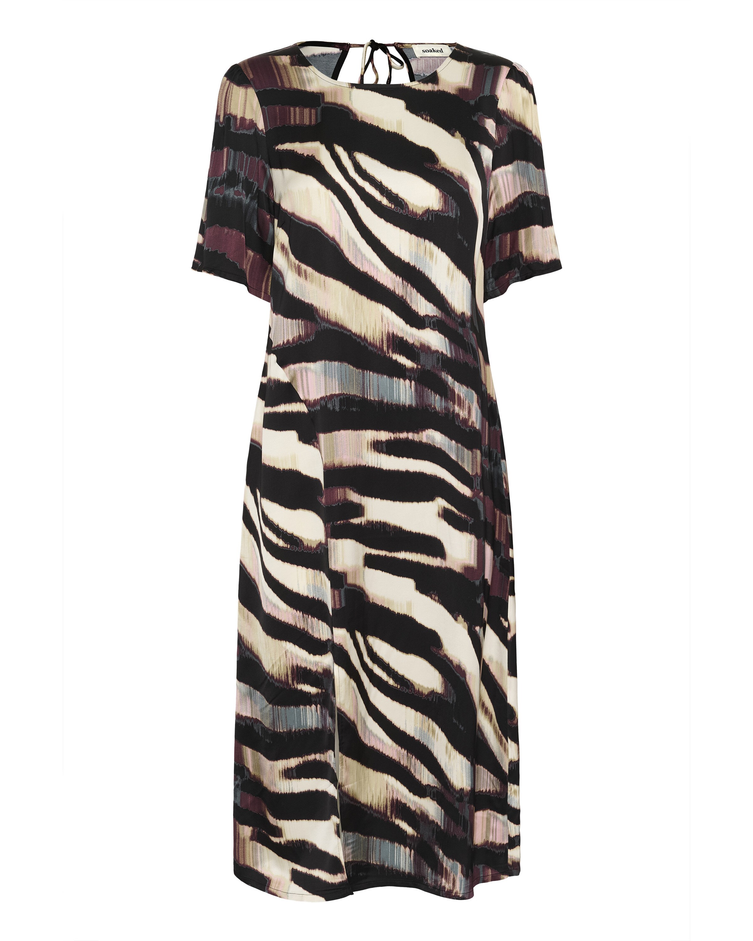 SOAKED IN LUXURY Robe 'SLCiela' en marron / mélange de couleurs / noir / blanc, Vue avec produit