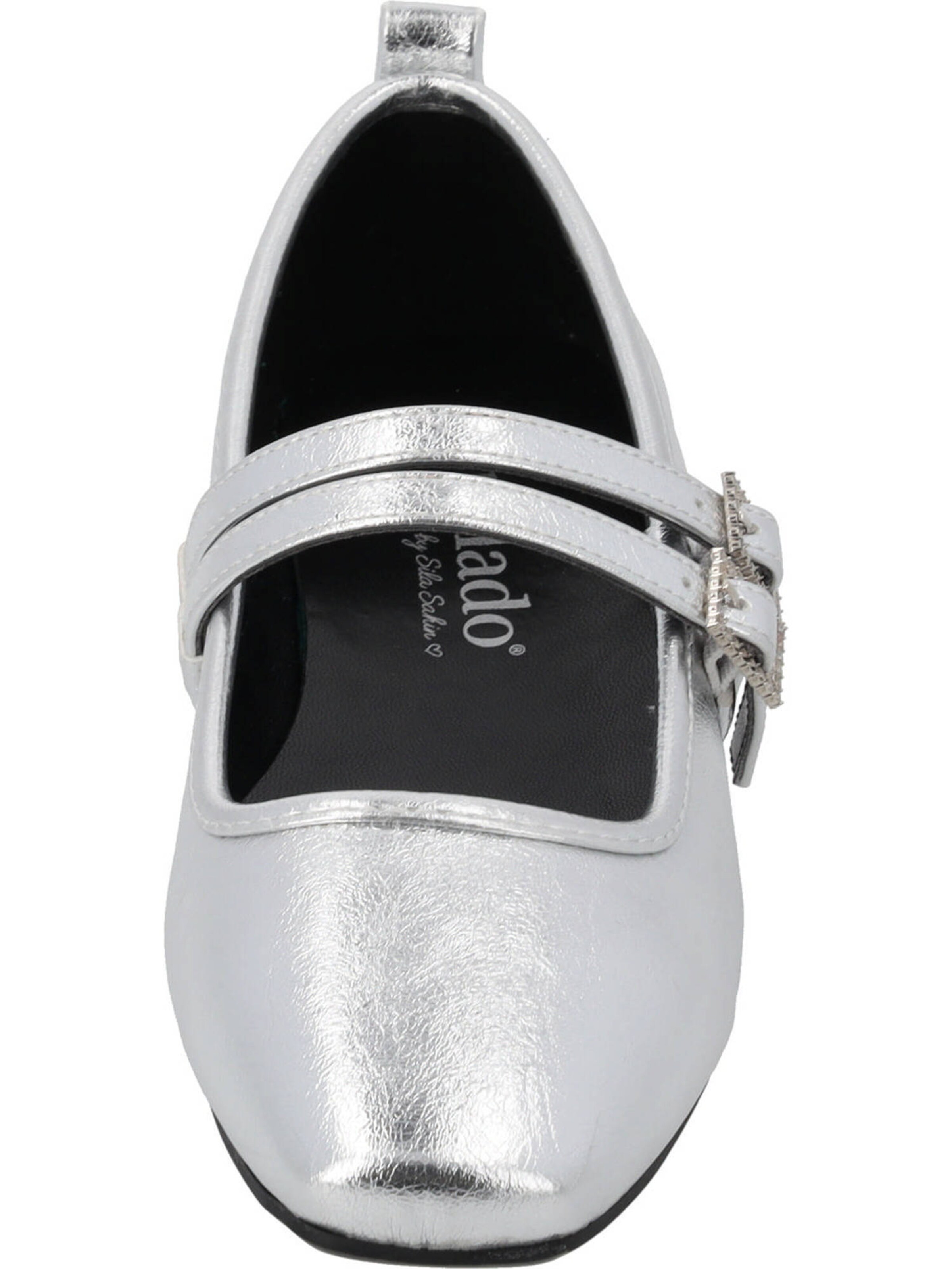 Palado by Sila Sahin Strap ballerina 'Biaruk' in Silver