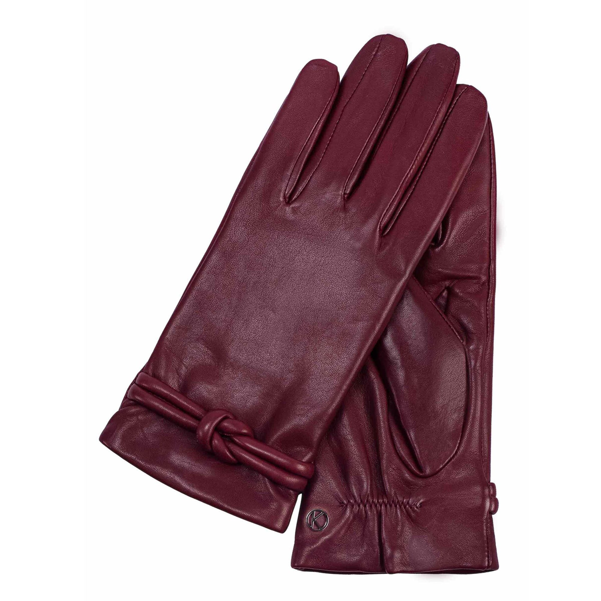 KESSLER Fingerhandschuhe 'Olivia Cashmere' in Rot: Vorderseite