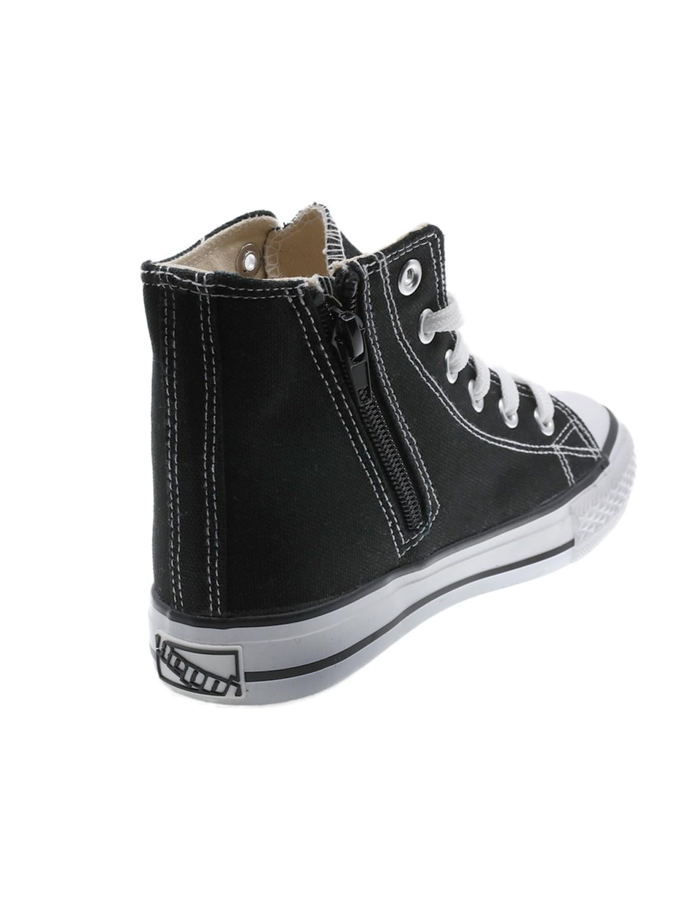 Beppi Sneakers 'Canvas Boot' in Black