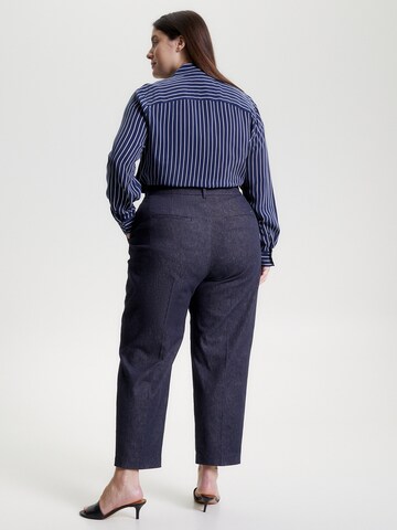 Tommy Hilfiger Curve Regular Pleated Pants in Blue