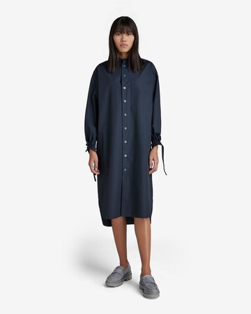 G-Star RAW Shirt Dress in Blue: front