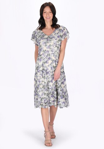 Robe Usha en violet : devant