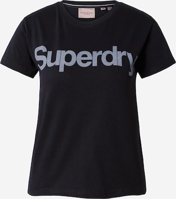 Superdry Koszulka w kolorze czarny: przód