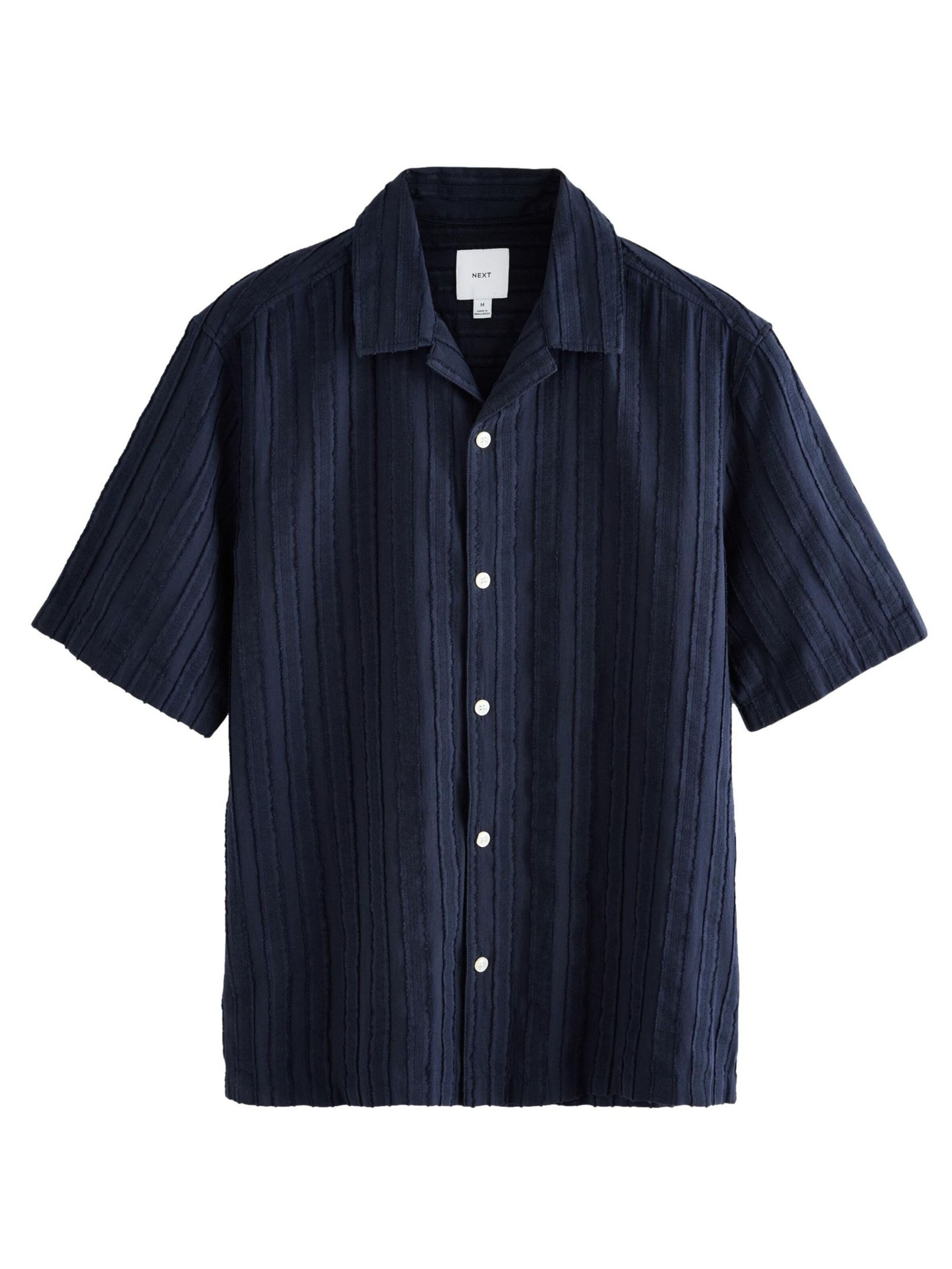 Next Regular fit Button Up Shirt in Blue: front