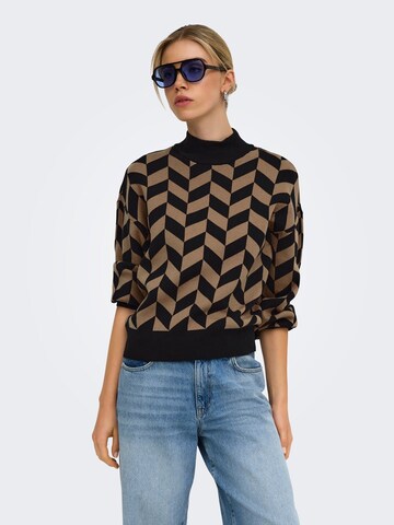 ONLY Pullover 'ONLEnya' in Schwarz: Vorderseite