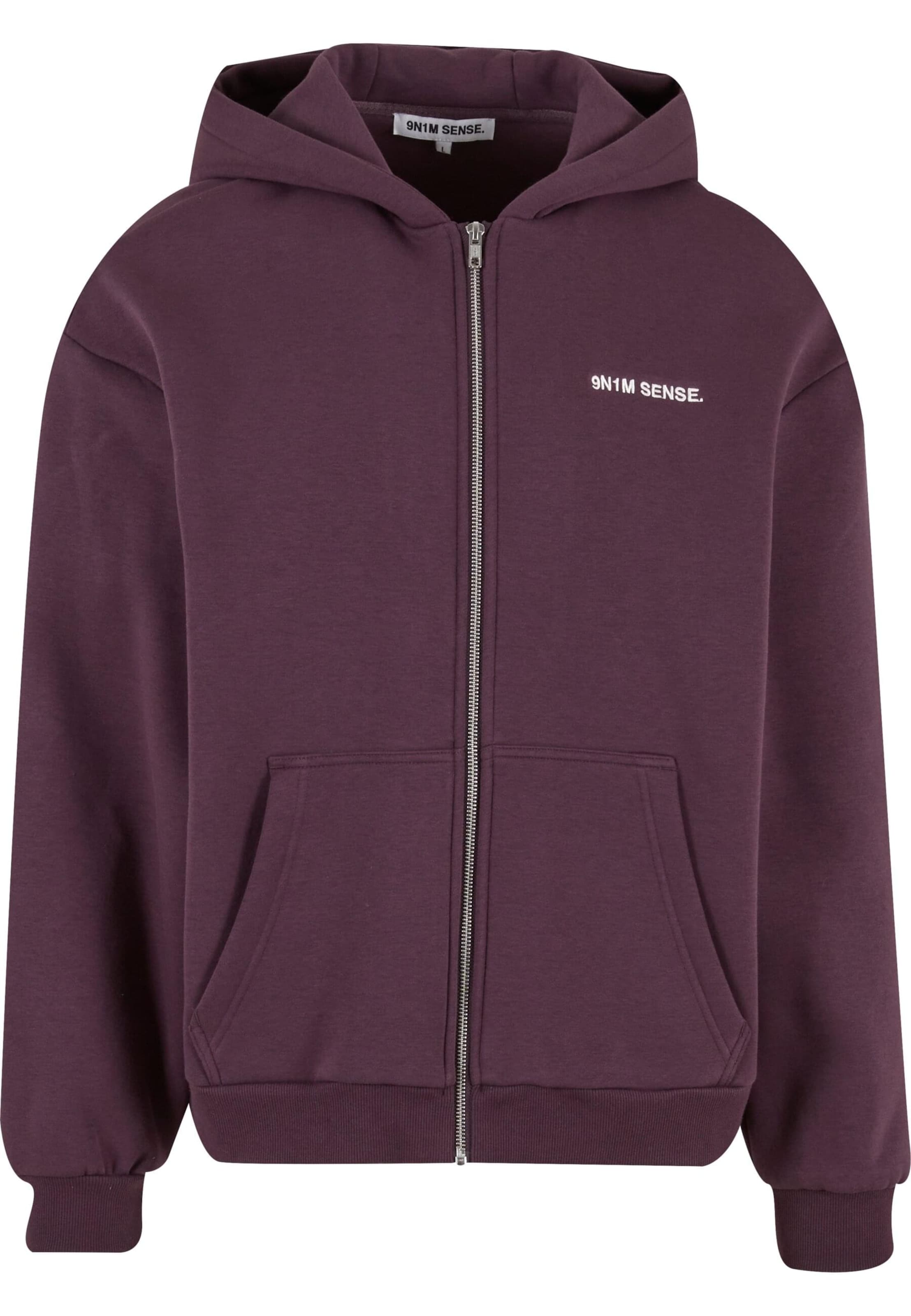 9N1M SENSE Bluza rozpinana w kolorze fioletowy: przód