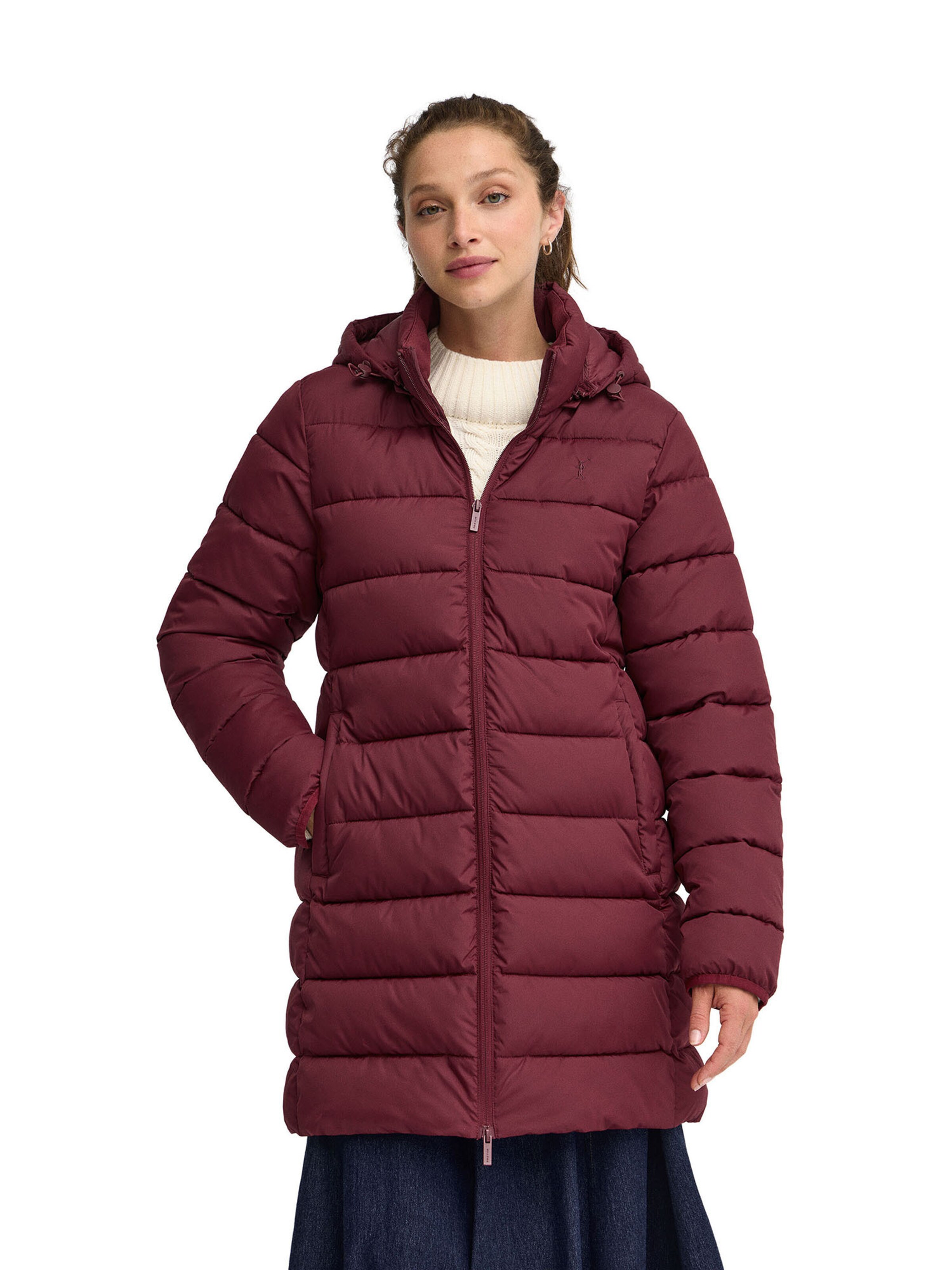 Polo Club Winter Jacket 'BRUNA' in Red: front