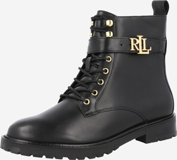 Bottines à lacets 'Elridge' Lauren Ralph Lauren en noir : devant