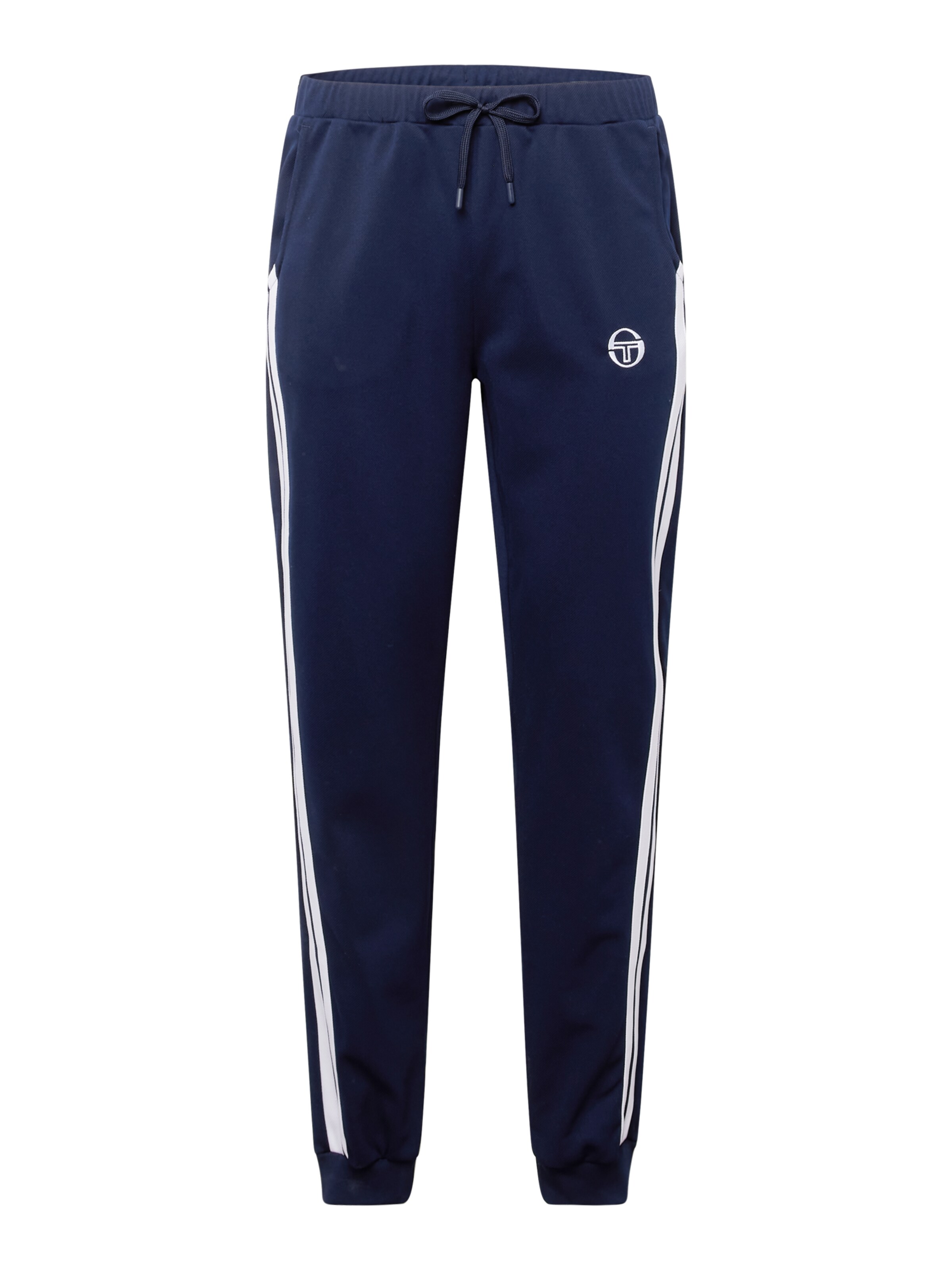 Sergio Tacchini Tapered Sportbroek 'New Damarindo' in Blauw: voorkant