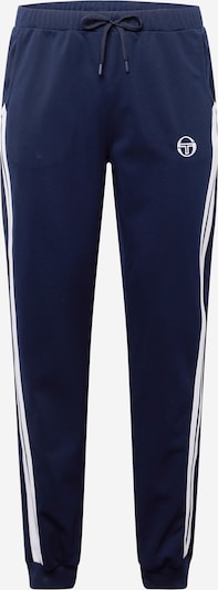 Sergio Tacchini Pantalon de sport 'New Damarindo' en bleu nuit / blanc, Vue avec produit