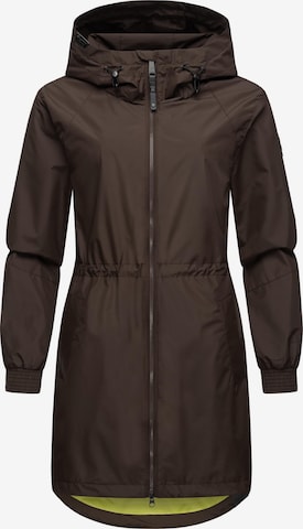 Manteau fonctionnel 'Bronja II' Ragwear en marron : devant