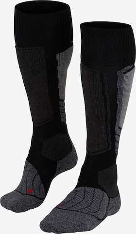 Chaussettes de sport 'SK1' FALKE en noir : devant