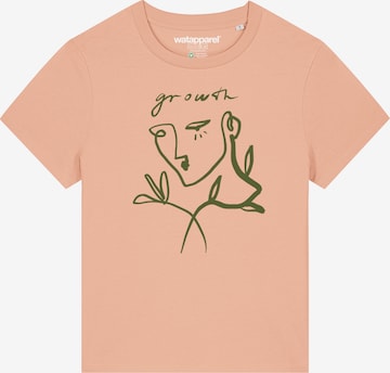 T-shirt ' Growth' Watapparel en orange : devant
