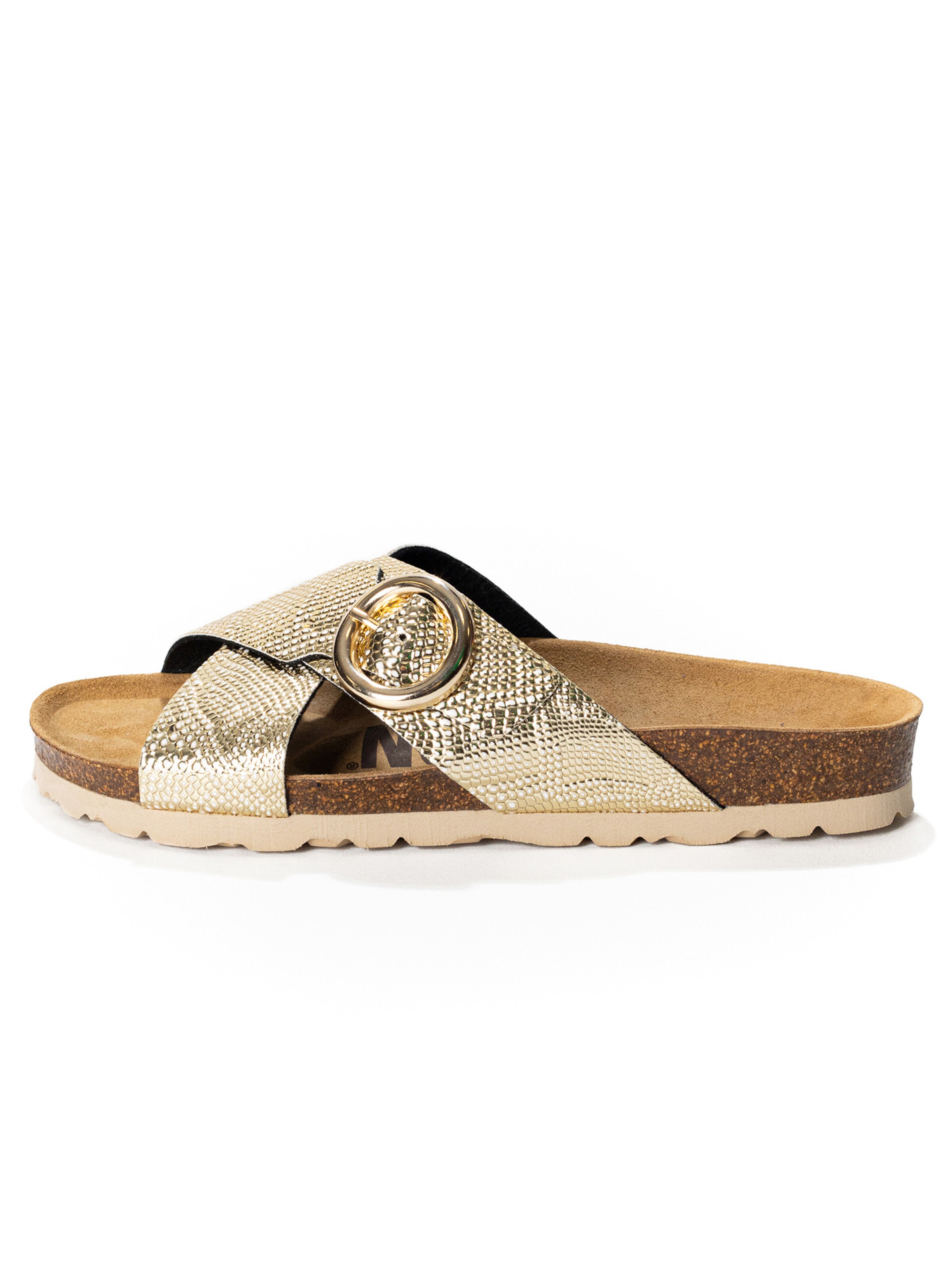 BaytonNatikače s potpeticom - zlatna boja: prednji dio