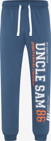 UNCLE SAM Pants in Blue: front