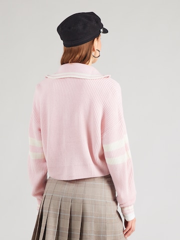 Tally Weijl Πλεκτή ζακέτα σε ροζ