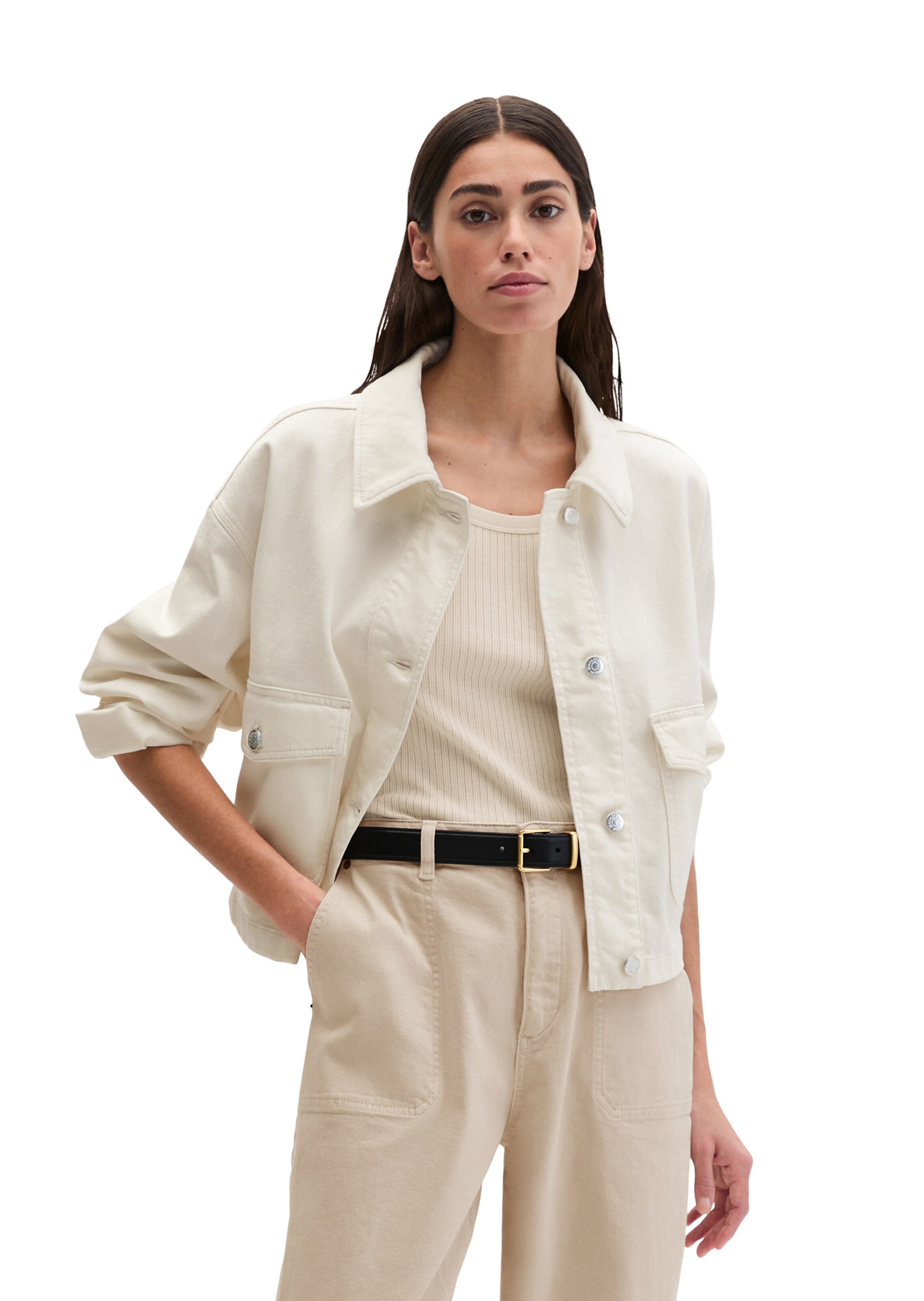 Marc O'Polo Between-season jacket in Beige: front