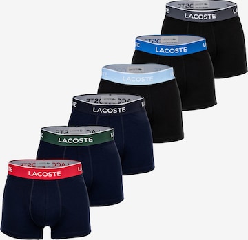 LACOSTE - Calzoncillo boxer en negro: frente