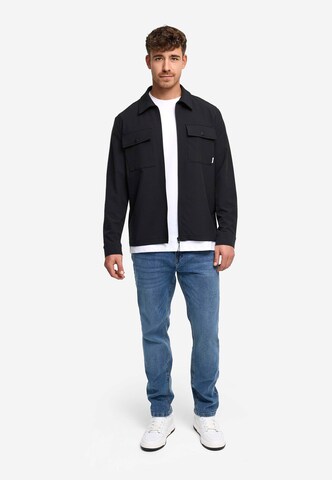 INDICODE JEANS Comfort fit Zakelijk overhemd 'Rommie' in Zwart