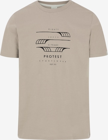 PROTEST Shirt 'PRTRIMBLE' in Braun: Vorderseite