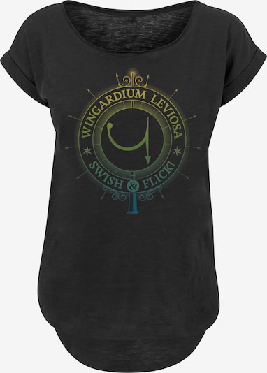 F4NT4STIC T-shirt 'Harry Potter Wingardium Leviosa Spells Charms' en bleu roi / citron vert / vert / noir, Vue avec produit