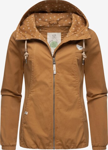Ragwear Between-Season Jacket 'Wylma' in Brown: front