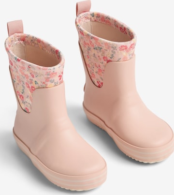 Bottes en caoutchouc 'Mist' WHEAT en rose : devant