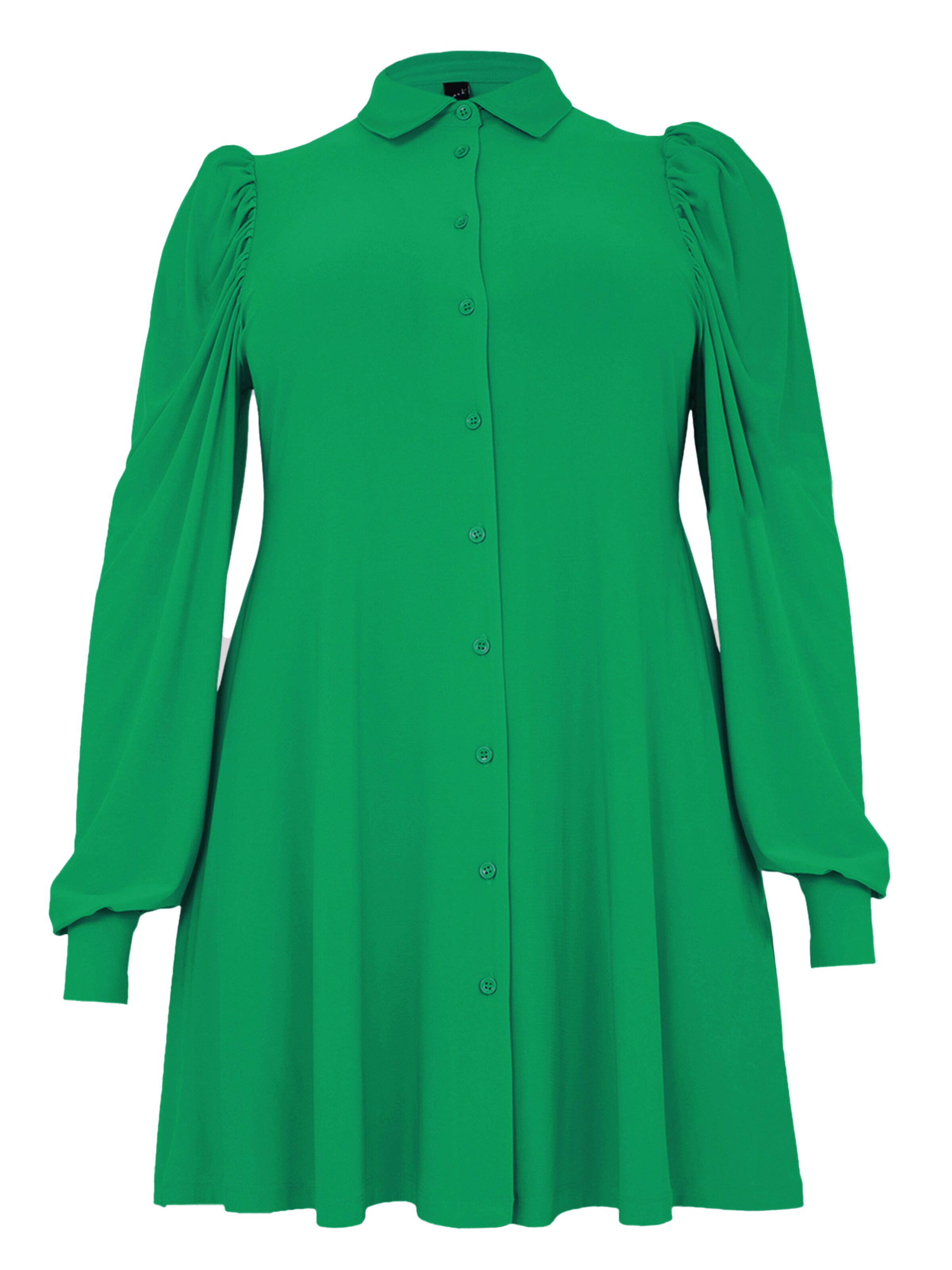 YOEK Blouse in Groen: voorkant