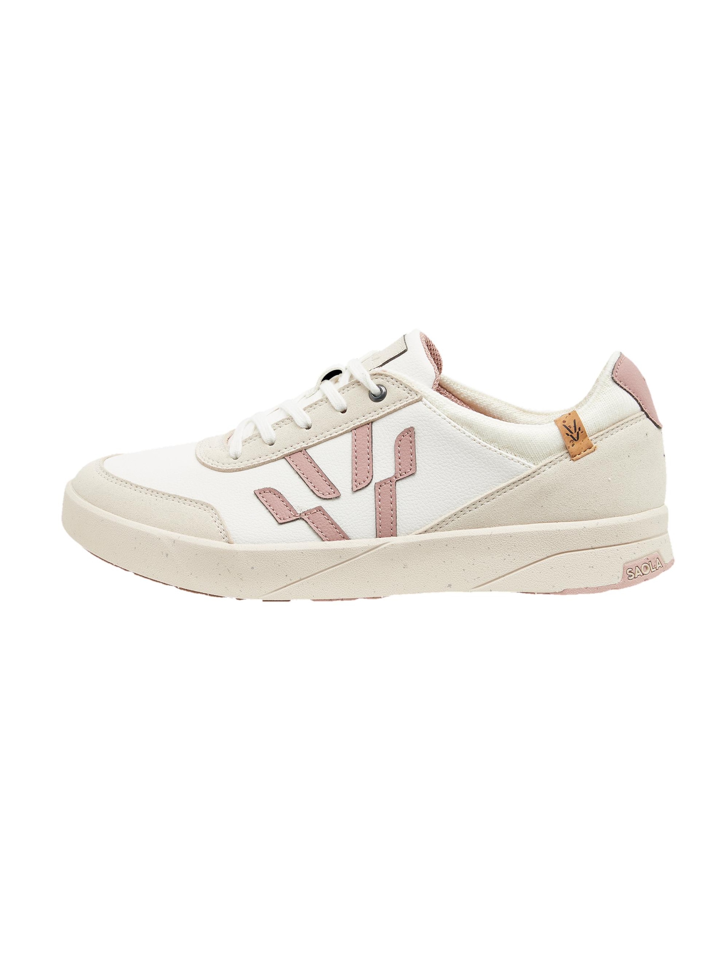 SAOLA Lace-up shoe 'Cali W White Rose' in Pink