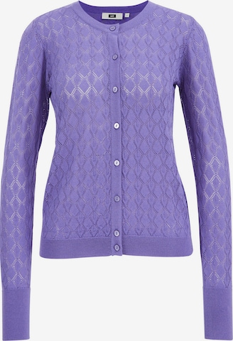 Cardigan WE Fashion en violet : devant