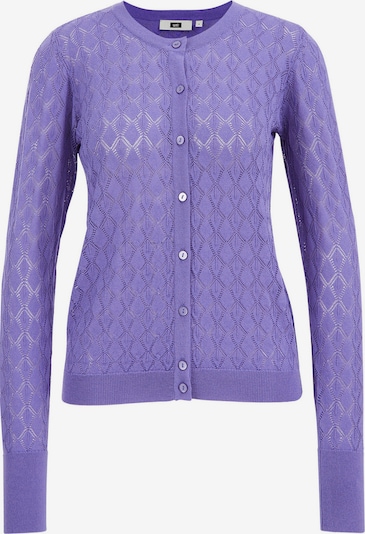 WE Fashion Cardigan en violet, Vue avec produit