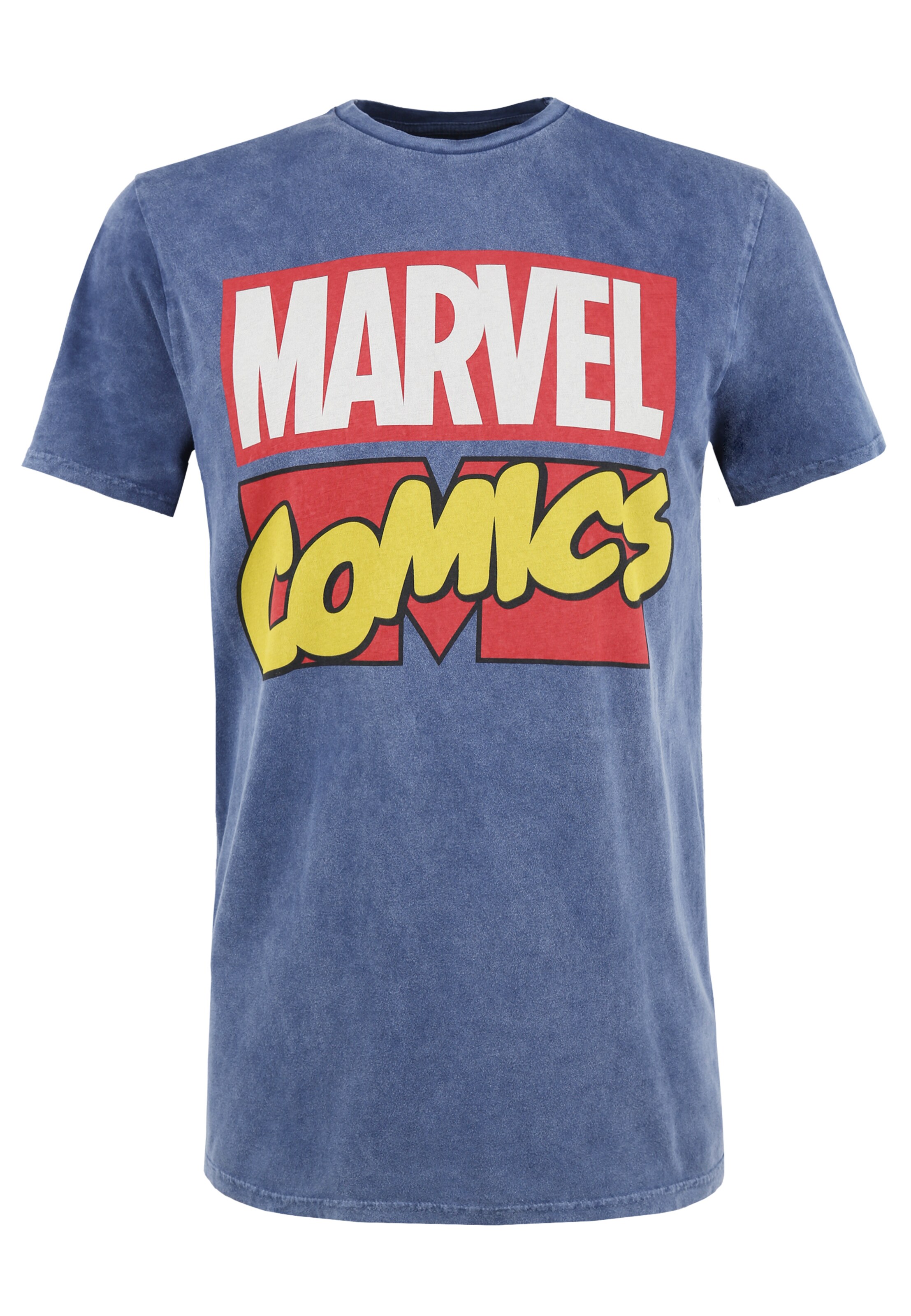 Recovered Shirt 'Marvel Comics Classic Retro Logo' in Blue, Item view