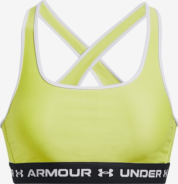 UNDER ARMOUR Sports Bra in Yellow: front