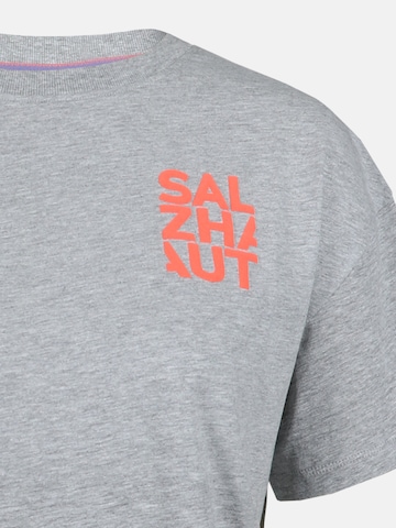 salzhaut Shirt 'Weven' in Grijs