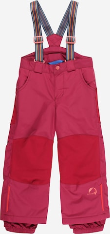 Pantaloni per outdoor 'RUUVI' di FINKID in rosso: frontale