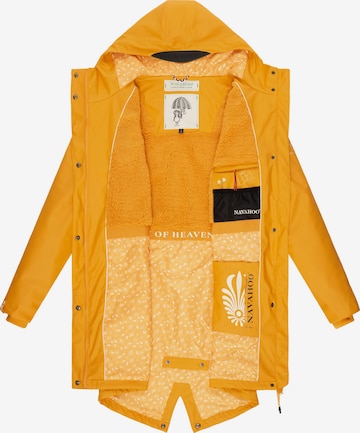 NAVAHOO Weatherproof jacket 'Flower of Ocean' in Yellow