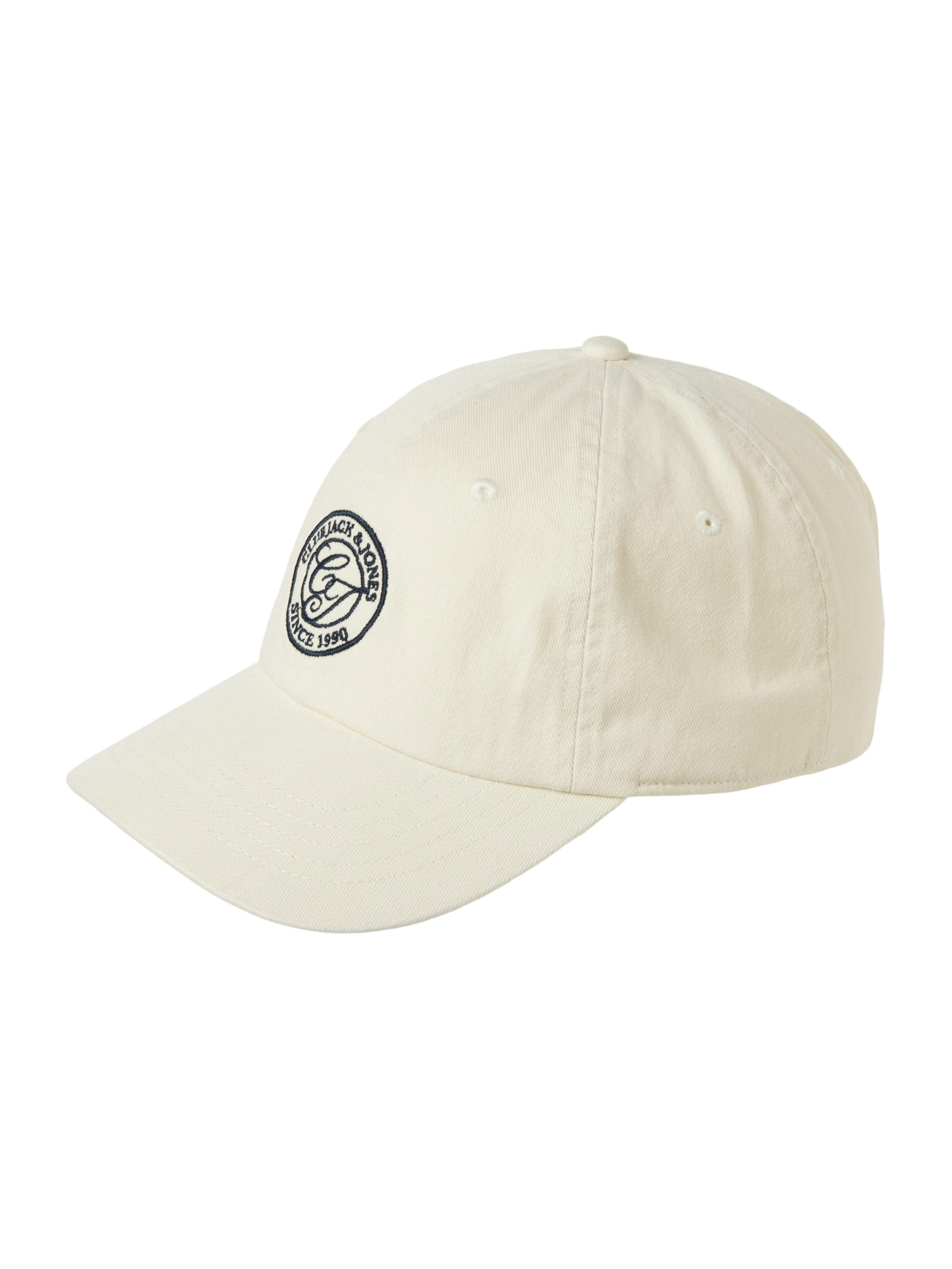 JACK & JONES Keps 'JACSOFT' i vit: framsida