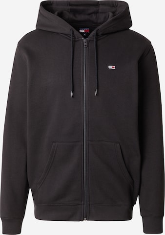 Giacca di felpa di Tommy Jeans in nero: frontale
