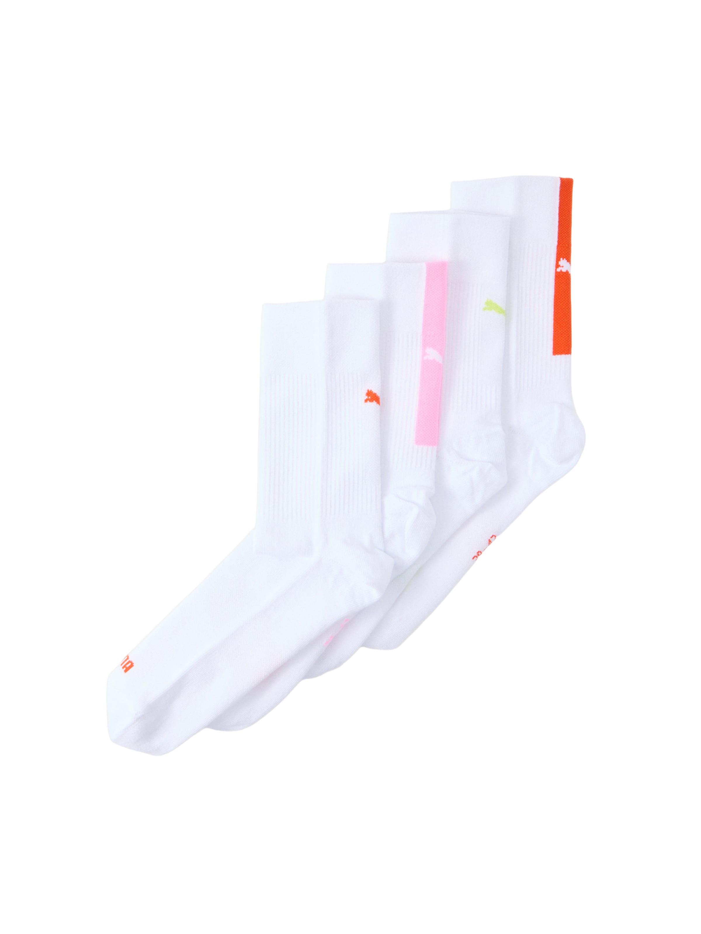 PUMA Socken in rosa / rot / weiß, Produktansicht