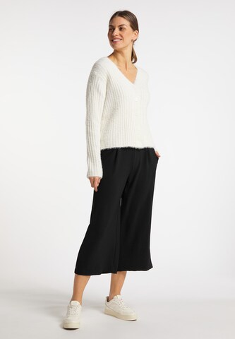 usha WHITE LABEL Knit Cardigan in White